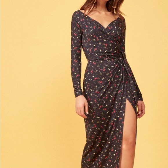 Reformation Dresses & Skirts - Flaw*Reformation New (Other )Dama Dress Floral Printed Rebecca Midi Wrap